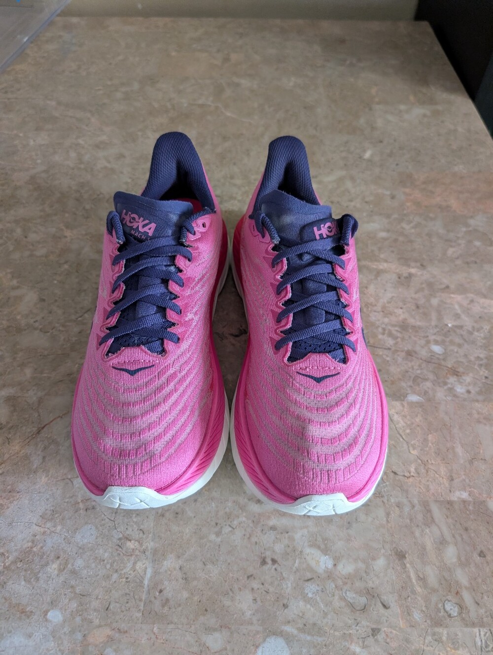 Hoka One One Mach 5 Solimar Strawberry Raspberry Running Shoes Women's 8.5 - Picture 2 of 13